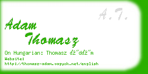 adam thomasz business card